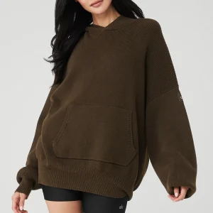 Scholar Hooded Sweater - Espresso