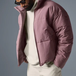 Stretch Woven Street Puffer - Woodrose