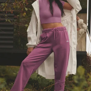 Accolade Straight Leg Sweatpant - Soft Mulberry