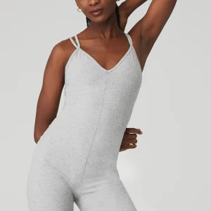 Alosoft Suns Out Onesie - Athletic Heather Grey
