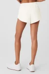 Faux Leather Power Hour Short - Ivory
