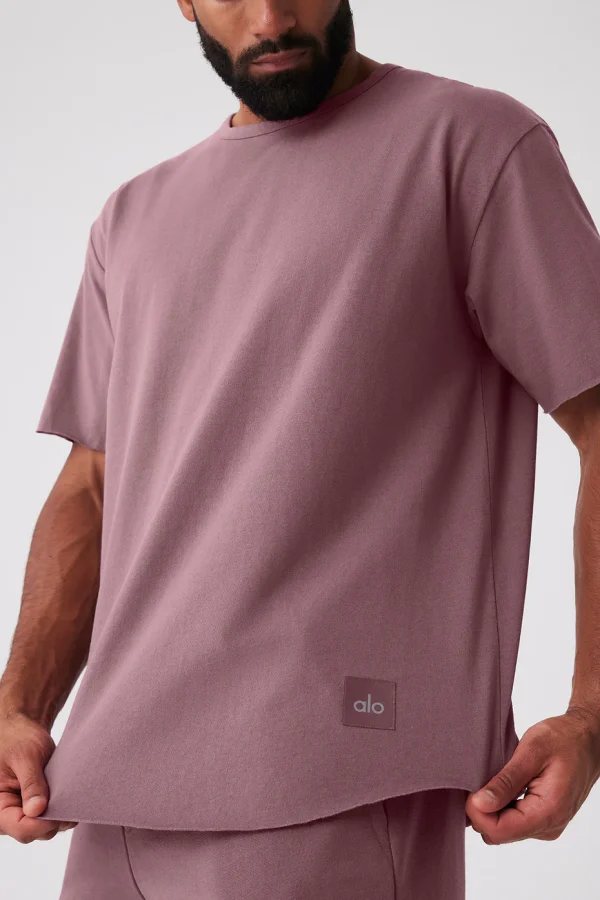 Society Crewneck Tee - Woodrose