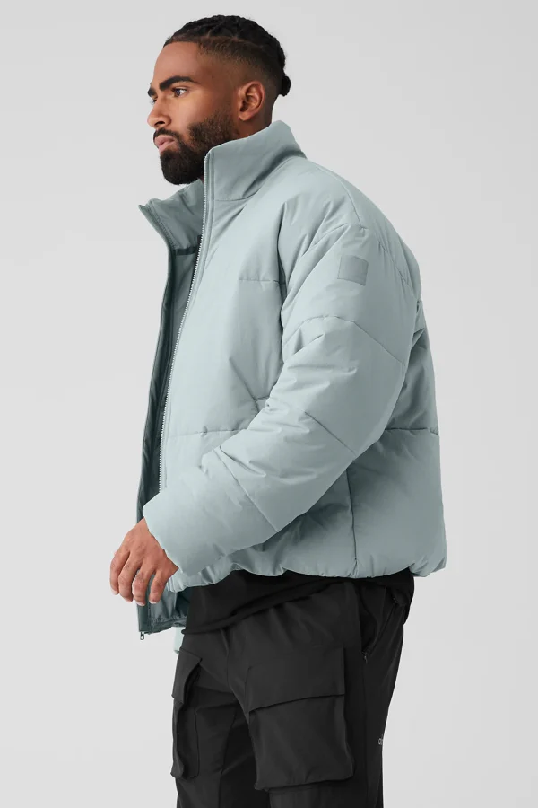 Stretch Woven Street Puffer - Cosmic Grey