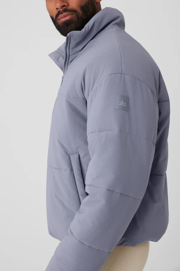 Stretch Woven Street Puffer - Fog