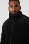 Corduroy Stage Puffer - Black