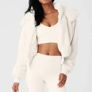 Faux Fur Foxy Jacket - Ivory