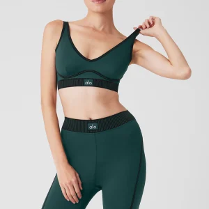 Airlift Line Up Bra - Midnight Green