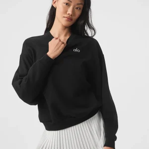 Accolade Crew Neck Pullover - Black