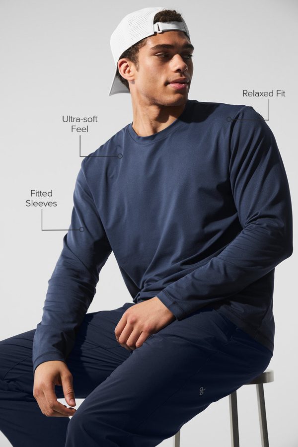 Conquer Reform Crewneck Long Sleeve – Navy