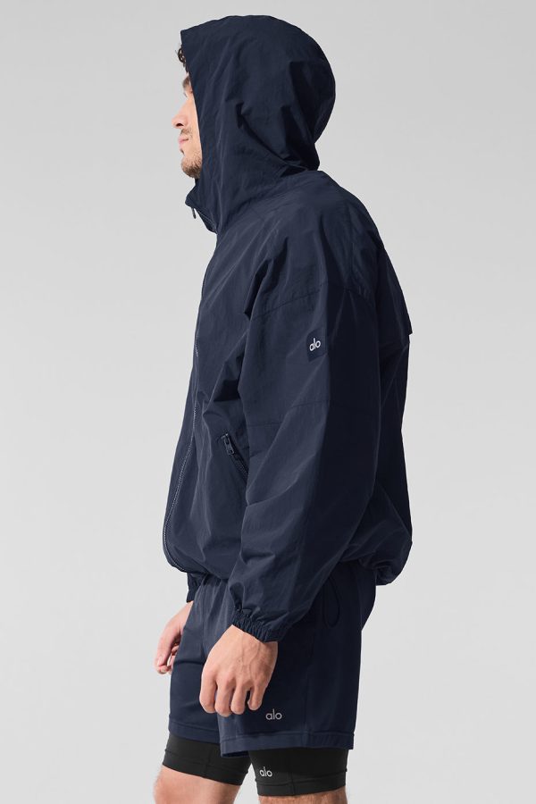 Vantage Nylon Ripstop Track Jacket – Navy