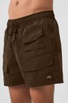 7″ Crinkle Nylon Excursion Cargo Short – Espresso