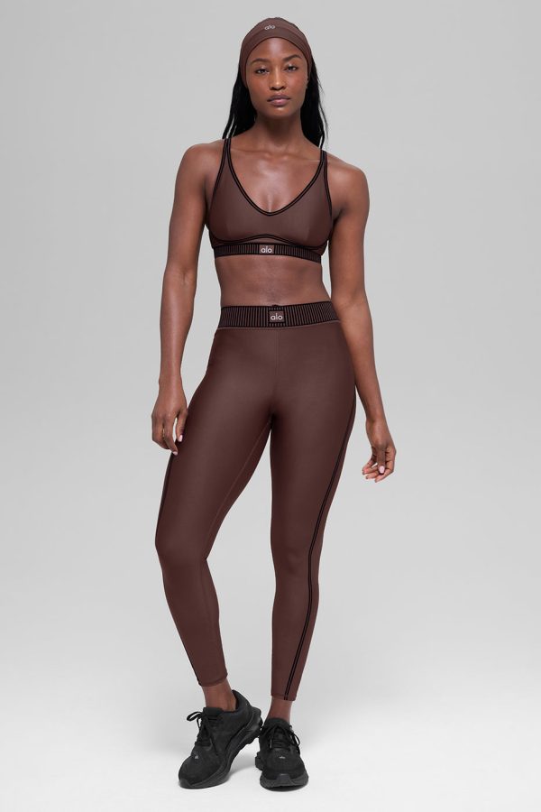Airlift High-Waist 7/8 Line Up Legging – Brownstone