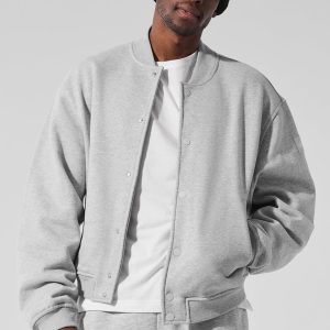 Renown Varsity Jacket ?C Athletic Heather Grey