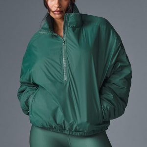 Latitude Light Weight 1/2 Zip Pullover Jacket ?C Winter Ivy