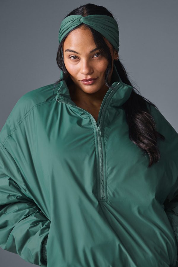 Latitude Light Weight 1/2 Zip Pullover Jacket ?C Winter Ivy