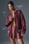 Afterglow Varsity Jacket ?C Burgundy Truffle