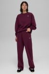Accolade Straight Leg Sweatpant ?C Burgundy