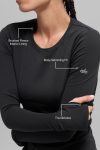 Airbrush Winter Warm Nocturne Long Sleeve ?C Black