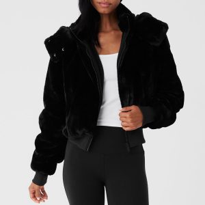Faux Fur Foxy Jacket ?C Black