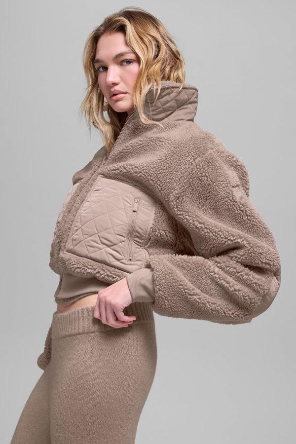 Sherpa Edge Bomber ?C Chai Latte