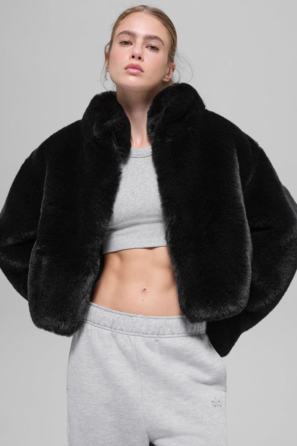 Faux Fur Allure Jacket ?C Black
